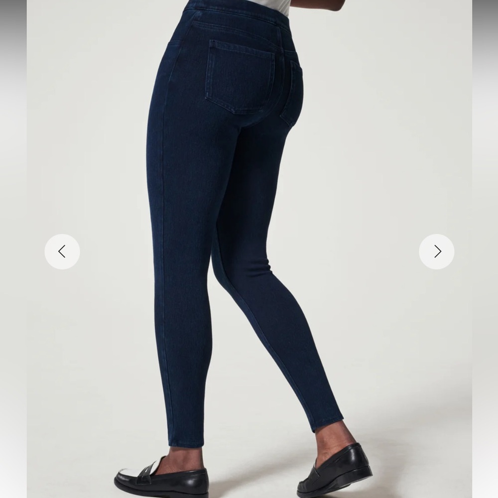 • Spanx • Women’s SPANX Jean-ish® Ankle Leggings Twilight Rinse / Dark Blue Sm - Picture 2 of 6